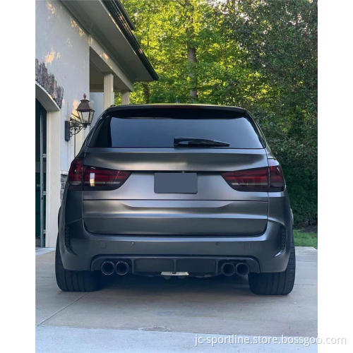 REAL CARBON Fiber Rear Bumper Diffuser Lip Spoiler for BMW X5M F85 & X6M F86 (2015-2019)